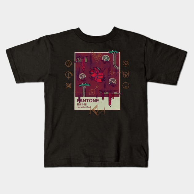 Hematic Red Kids T-Shirt by againstbound